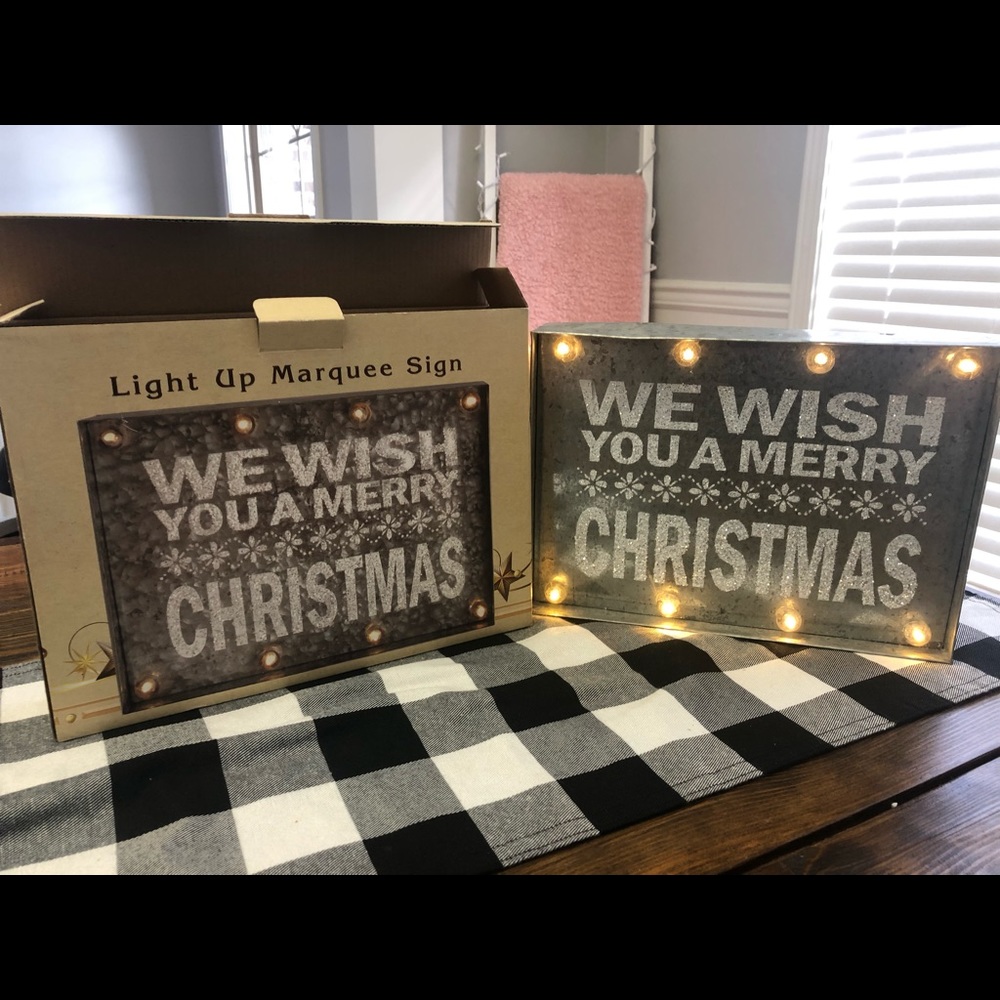 Christmas Marquee sign